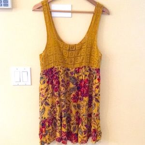 Urban Outfitters Yellow floral sundress